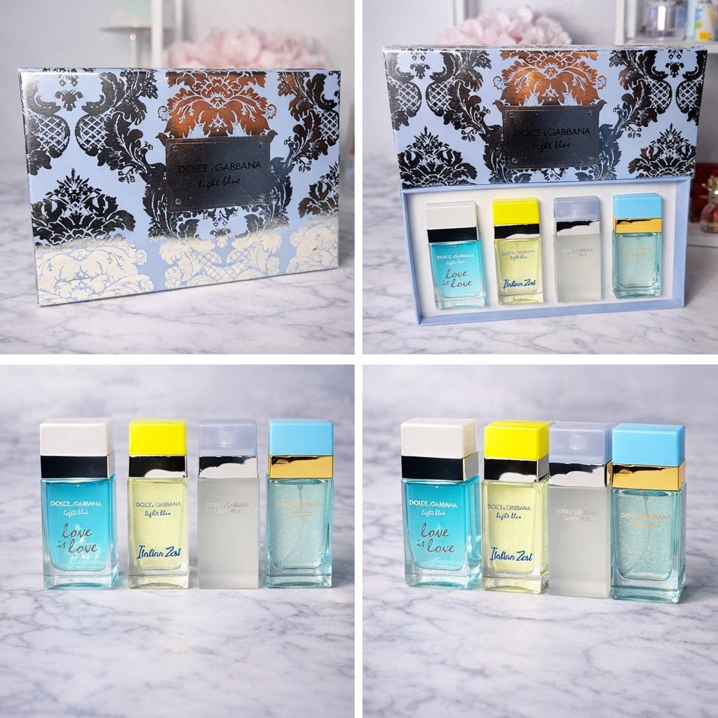 Set de Perfumes Dolce &amp; Gabbana Light Blue – Colección Fresca y Vibrante