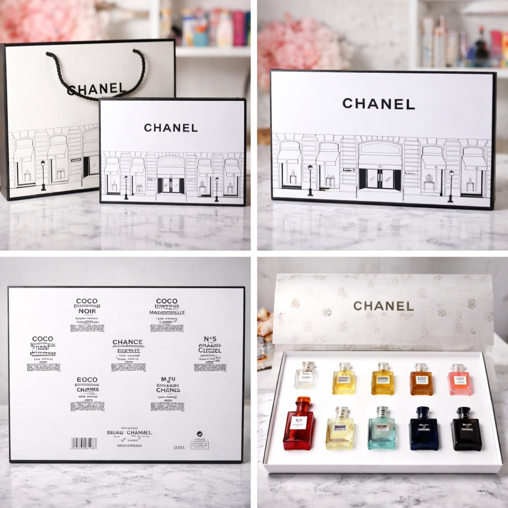 Set de Perfumes Chanel – Colección Premium con Bolsa de Regalo